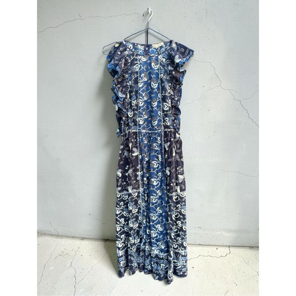 ULLA JOHNSON CITRA DRESS IN INDIGO - New! - Picture 2 of 10